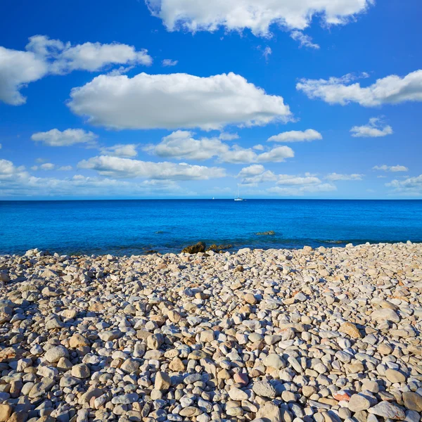 Denia Las Rotas beach in Mediterranean Spain — Stock Photo, Image