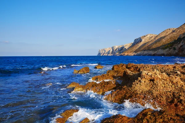 Praia de Las Rotas em Denia Alicante — Fotografia de Stock