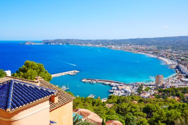 Javea Xabia Köyü Akdeniz İspanya'da hava