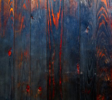 Ahşap tahta çit doku arka plan yandı