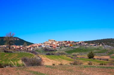 Sierra Albarracin Teruel, köyde Moscardon