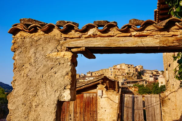 Aldeia Beceite em Teruel Espanha em Matarrana — Fotografia de Stock