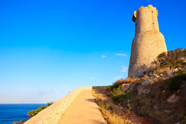 Denia torre del gerro turm in las rotas spanien — Stockfoto