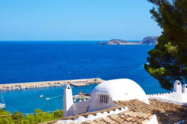 Javea Xabia village aerial in Mediterranean spain — Stock Photo, Image