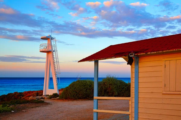 Denia sunset las Rotas in Mediterranean Spain — Stock Photo, Image