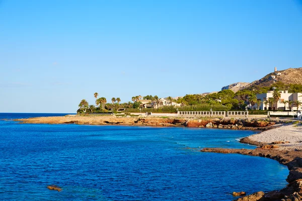 Denia Las Rotas Praia de Punta Negra em Alicante — Fotografia de Stock