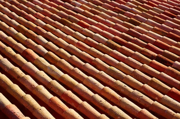 Arabic roof tiles in Teruel of Spain — Stock Photo, Image