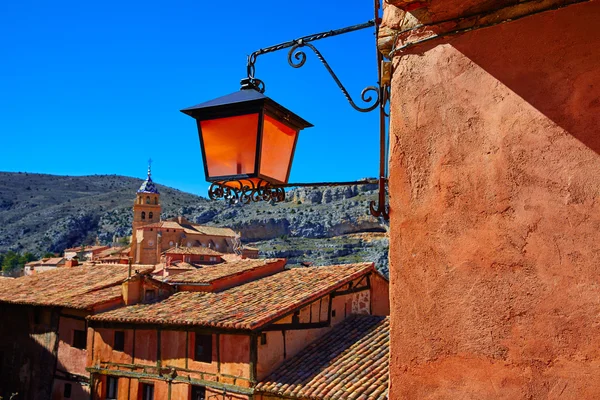 Albarracin เมืองยุคกลางที่ Teruel สเปน — ภาพถ่ายสต็อก