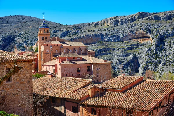 Średniowieczne miasto Albarracín w Teruel Hiszpania — Zdjęcie stockowe