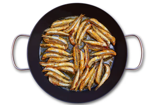 Boquerones fritos mediterrane gebratene Sardellen — Stockfoto