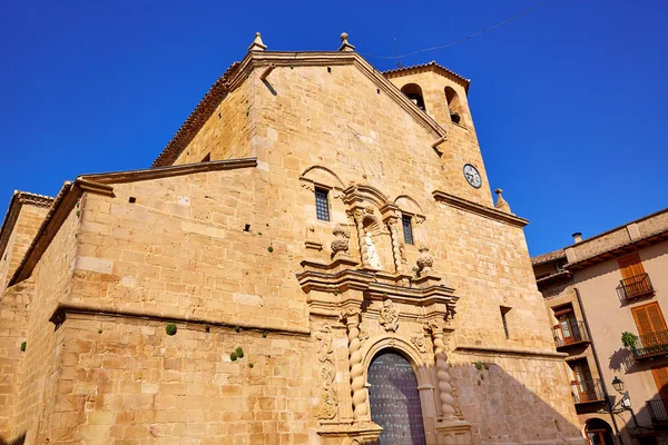 Beceite kerk in Teruel Spanje in Matarrana — Stockfoto