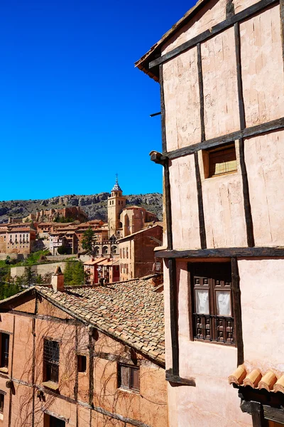Средневековый город Альбаррасин в Теруэле, Испания — стоковое фото