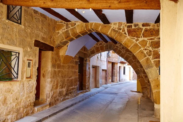 Beceite vesnice Teruel v Matarrana — Stock fotografie