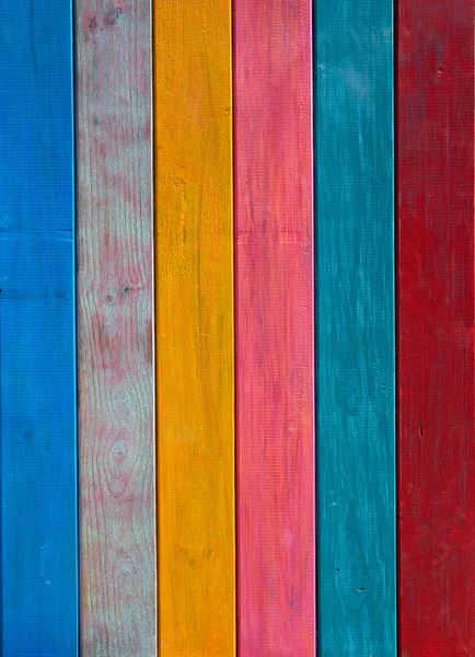 Rayures mexicaines colorées texture de bois peint — Photo