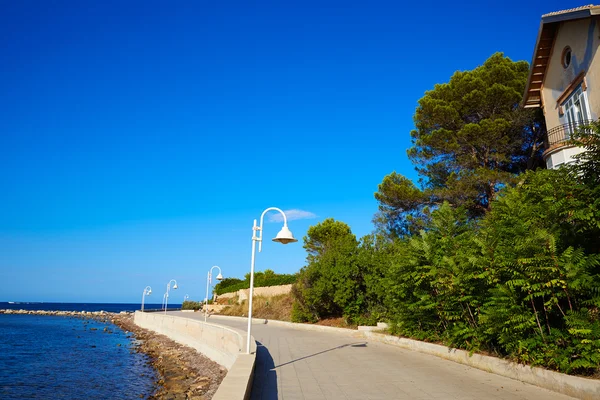 Denia Marineta Kerezsi Nóri beach Las munkarendben — Stock Fotó