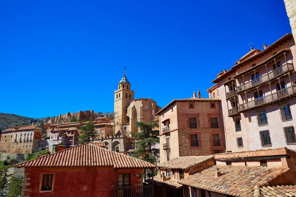 Średniowieczne miasto Albarracín w Teruel Hiszpania — Zdjęcie stockowe