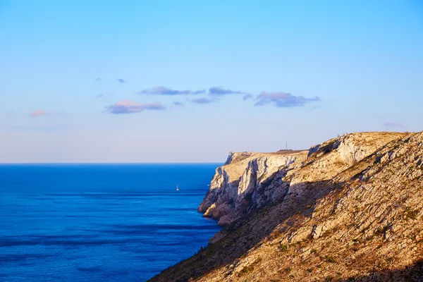 Antenn Denia San Antonio Cape från las Rotas — Stockfoto