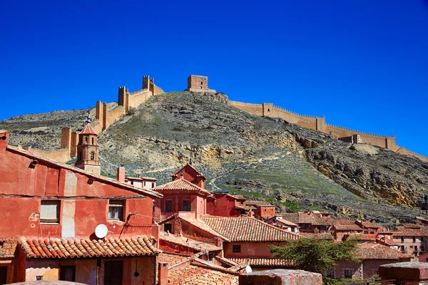 Średniowieczne miasto Albarracín w Teruel Hiszpania — Zdjęcie stockowe