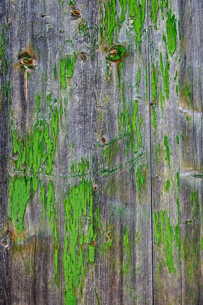 Aged  gray wood green painted — Stock Photo, Image