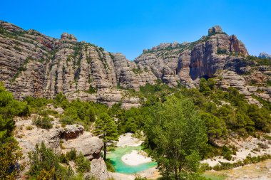 Beceite nehir Ulldemo Teruel İspanya