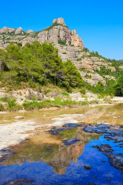 Beceite rzeki Ulldemo w Teruel Hiszpania — Zdjęcie stockowe