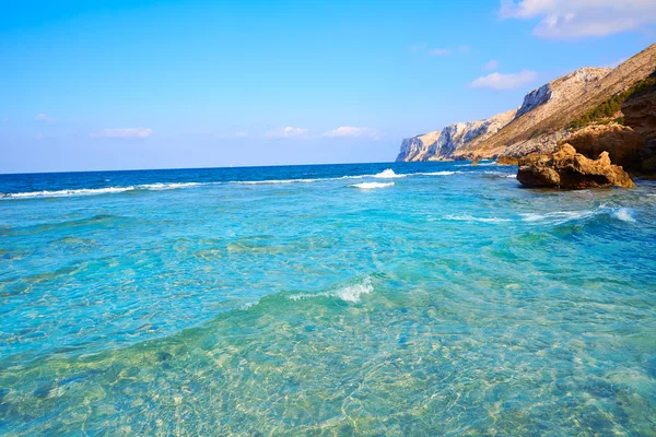 Praia de Las Rotas em Denia Alicante — Fotografia de Stock