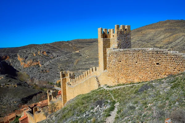 Średniowieczne miasto Albarracín w Teruel Hiszpania — Zdjęcie stockowe