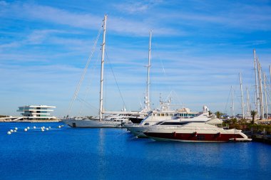 Puerto de Valencia marina port Akdeniz İspanya 