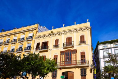 Valencia Plaza la Virgen kare binalar İspanya 