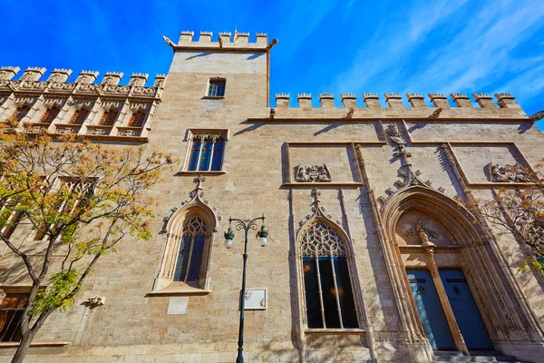 Valencia La Lonja de Seda historic building — Stock Photo, Image