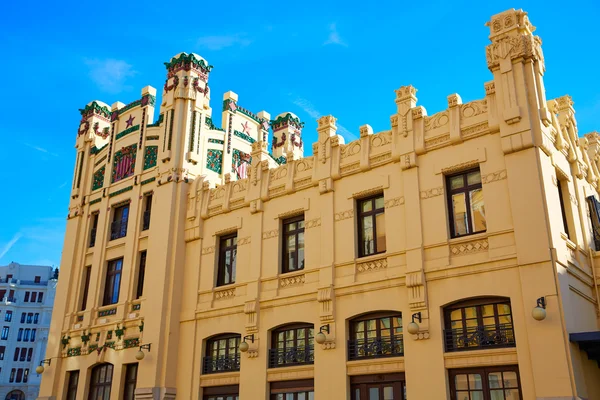 Valencia city railway station from Bailen street — Stock Photo, Image