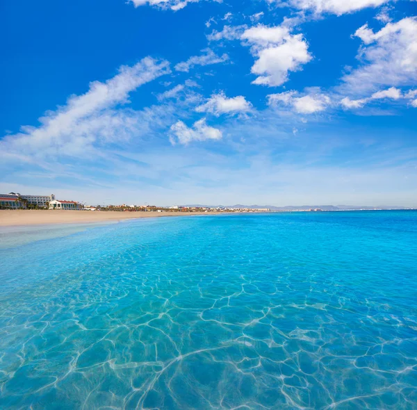 Valencia Malvarrosa beach Las Arenas Hiszpania — Zdjęcie stockowe