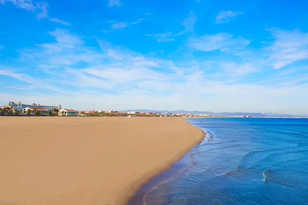 Valencia Malvarrosa beach Las Arenas Spain — Stock Photo, Image