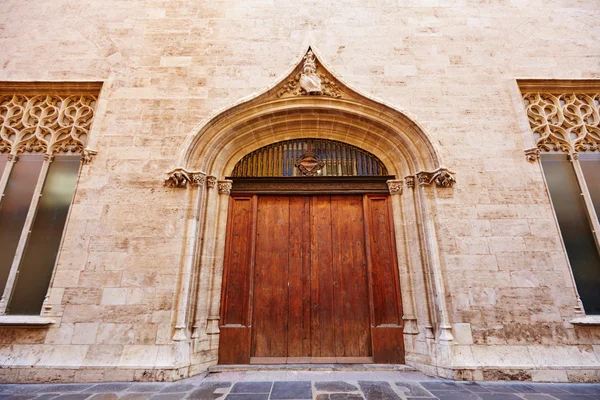 Valencia La Lonja de Seda edificio storico — Foto Stock