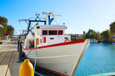 Cullera fisherboats limanda Xuquer Jucar Nehri