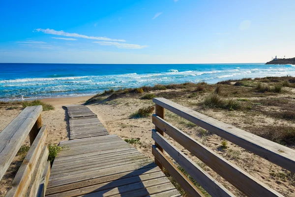 Cullera Dosel strand mediterrane valencia — Stockfoto