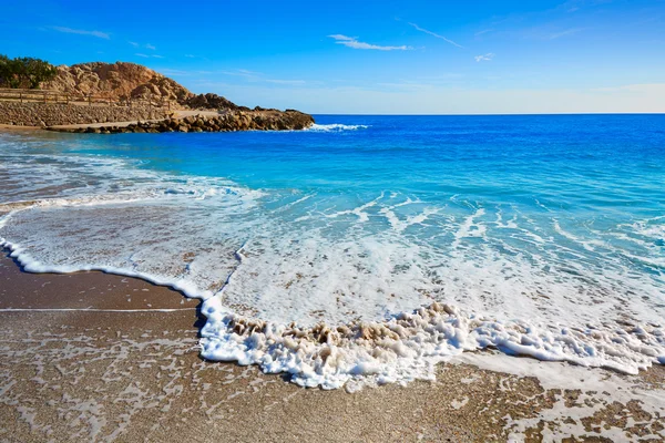 Cullera Platja del långt stranden Playa del Faro Valencia — Stockfoto