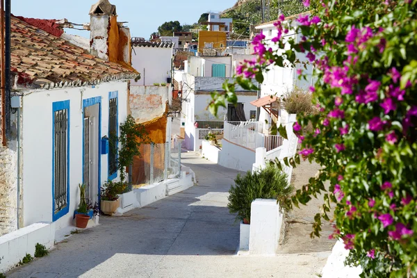 Cullera Dorfstraßen im mediterranen Valencia — Stockfoto