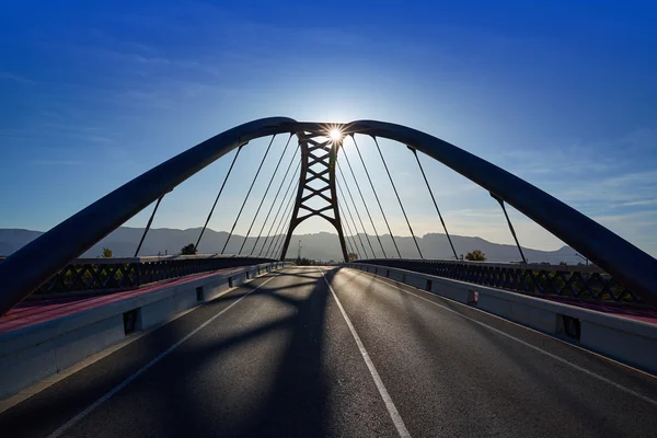 Puente de Cullera sobre el río Xuquer Jucar de Valencia — Foto de Stock