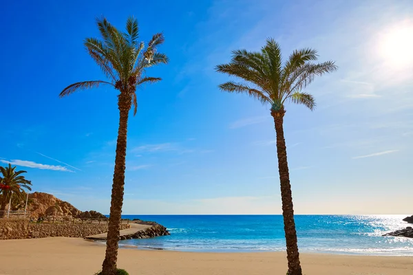 Cullera Platja del ver strand Playa del Faro Valencia — Stockfoto