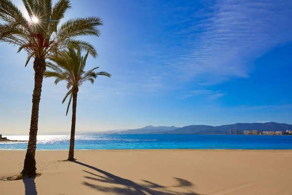 Cullera Playa los Olivos praia Valência em Espanha — Fotografia de Stock