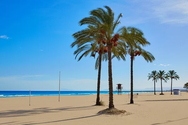 Пляж Cullera Sant Antoni San Antonio в Valencia — стокове фото