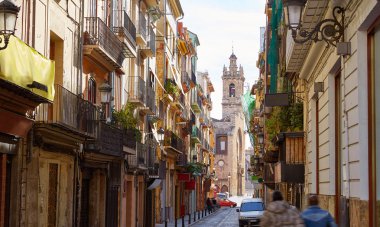 Valencia Bolseria sokak Barrio del Carmen İspanya