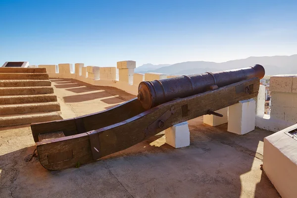 Cullera cannon in Torre de la Reina Mora tower — Stock Photo, Image