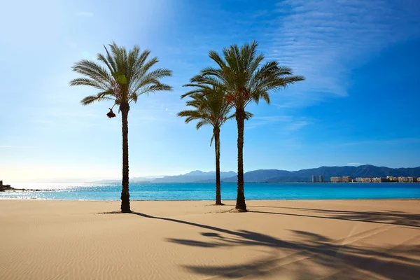 Cullera Playa los Olivos praia Valência em Espanha — Fotografia de Stock