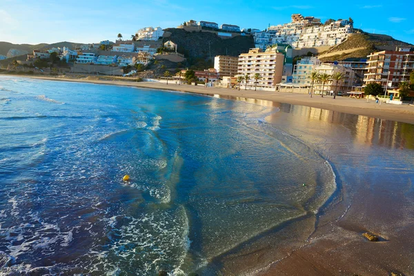 Cullera playa los olivos Strand Sonnenuntergang in Valencia — Stockfoto