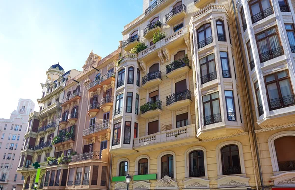 Valencia stadt stadtzentrum castello street — Stockfoto