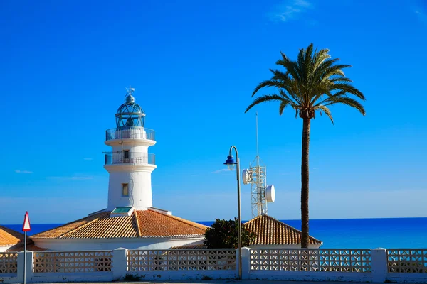 Cullera Lighthouse in Valencia of Spain — Stock Photo, Image