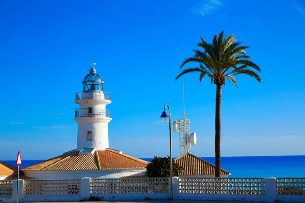 Cullera vuurtoren in Valencia van Spanje — Stockfoto