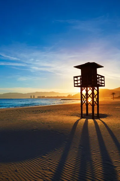 库列拉海滩洛杉矶欧海滩日落在 Valencia — 图库照片